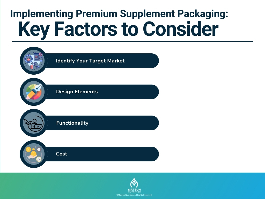 Implementing Premium Supplement Packaging: Key Factors to Consider