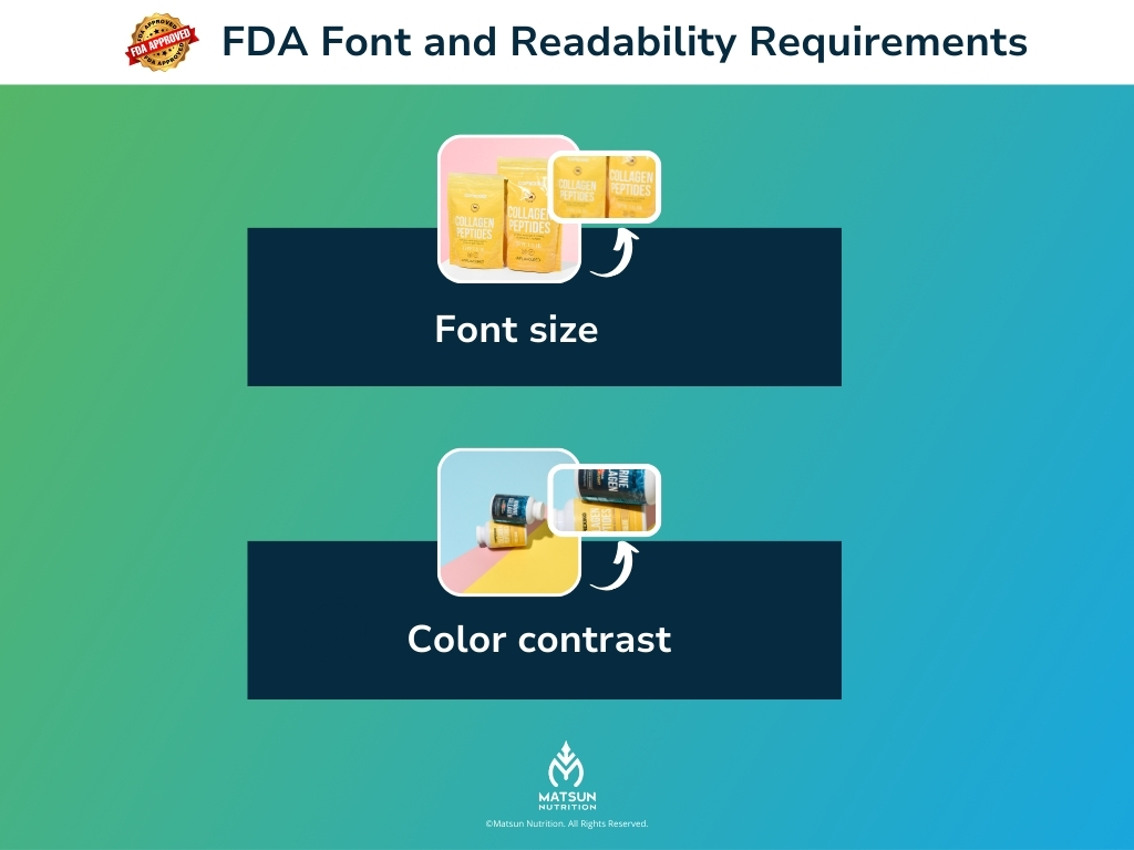 FDA Font and Readability Requirements