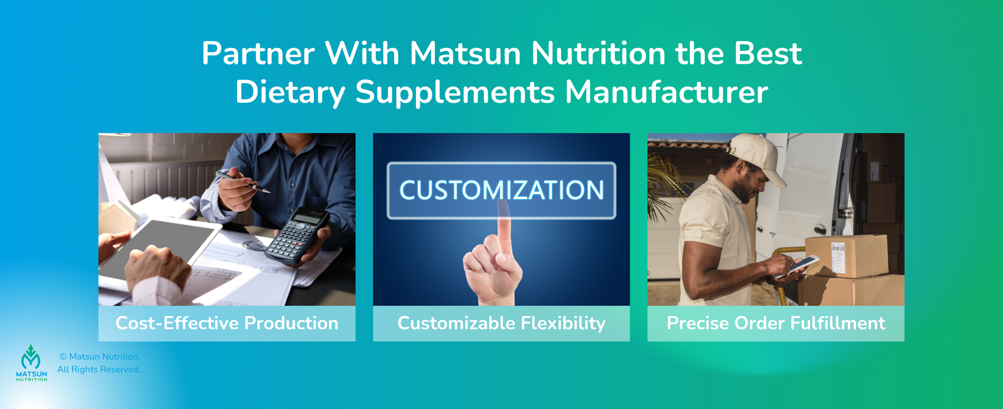 Partner With Matsun Nutrition the Best Dietary Supplements Manufacturer in USA