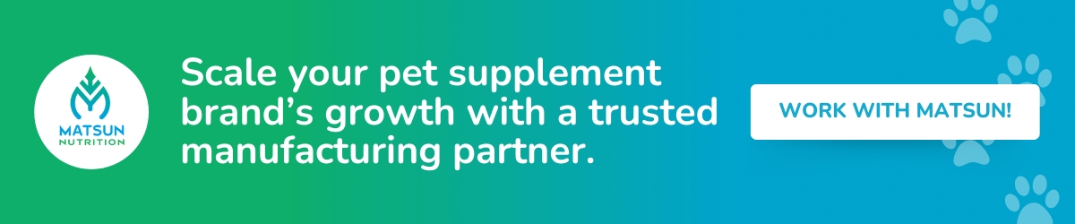 Scale your pet supplement brand's growth with a trusted manufacturing partner.
