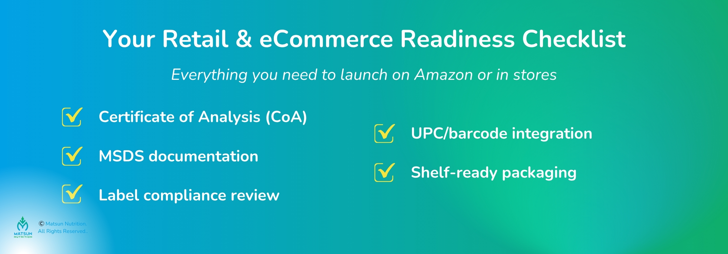 Pet Supplement Brand Retail and Ecommerce Readiness Checklist