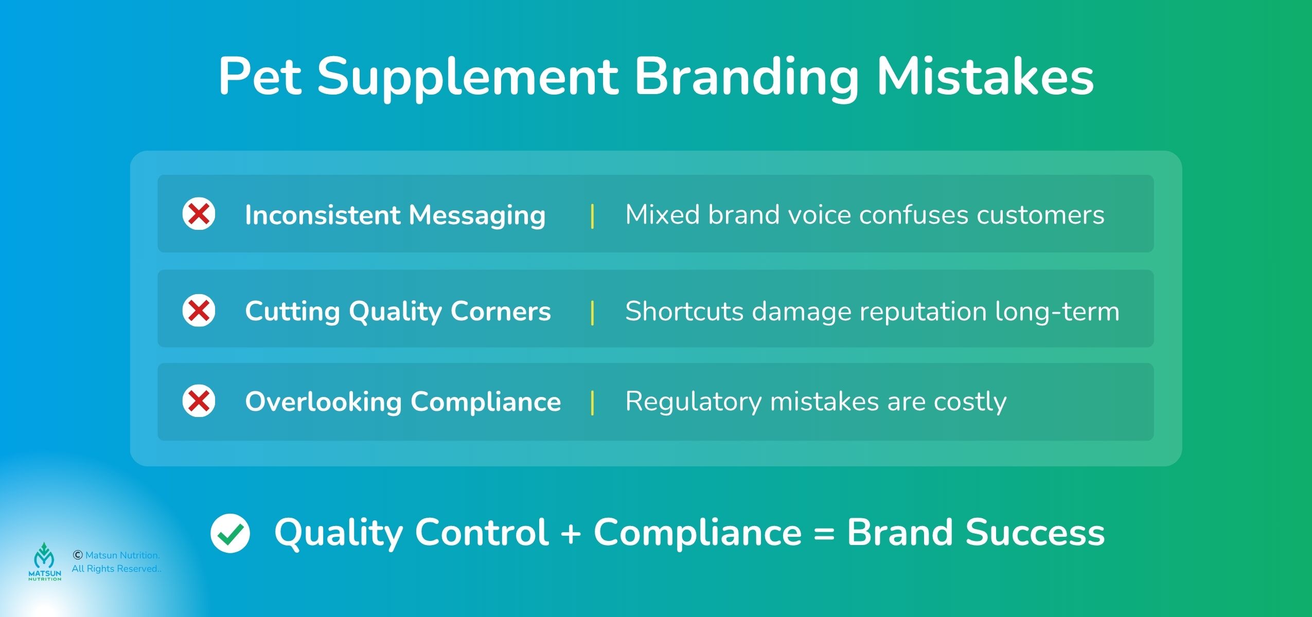 Pet supplements branding mistakes