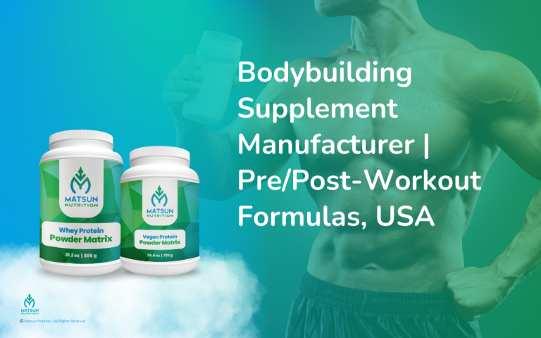 Bodybuilding Supplement Manufacturer | 2,500 MOQ & USA Made